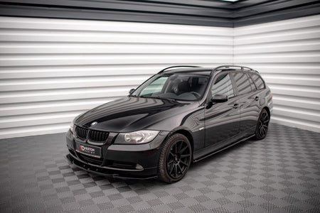 Maxton Front Splitter V.2 BMW 3 E90 - Gloss Black