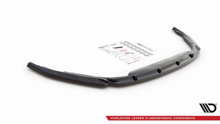 Maxton Front Splitter V.1 Renault Clio Mk5 - Gloss Black