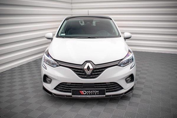 Maxton Front Splitter V.1 Renault Clio Mk5 - Gloss Black