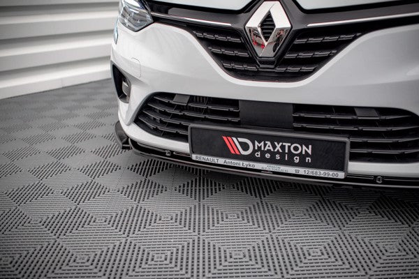 Maxton Front Splitter V.1 Renault Clio Mk5 - Gloss Black