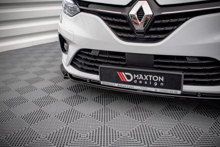 Maxton Front Splitter V.1 Renault Clio Mk5 - Gloss Black