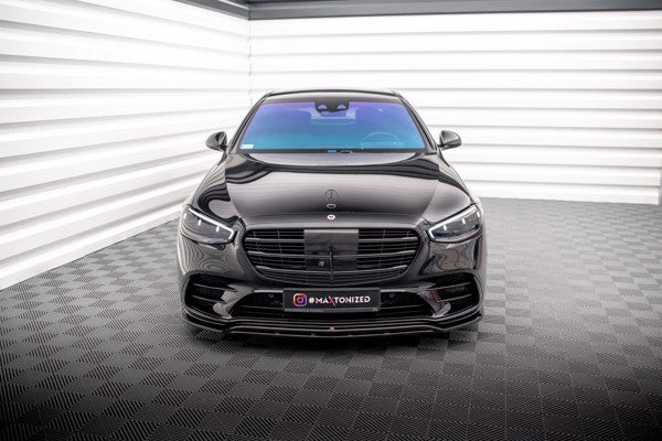 Maxton Front Splitter Mercedes-Benz S Amg-Line W223 - Gloss Black