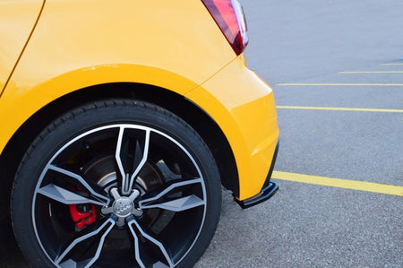 Maxton Rear Side Splitters Audi S1 8X - Gloss Black