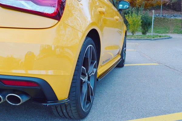 Maxton Rear Side Splitters Audi S1 8X - Gloss Black
