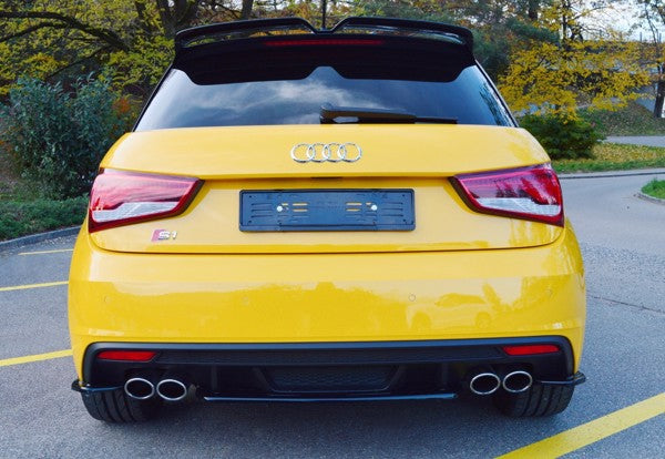 Maxton Rear Side Splitters Audi S1 8X - Gloss Black