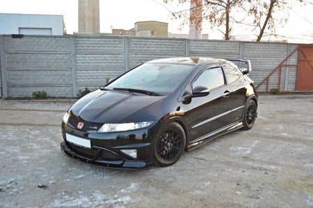 Maxton Front Splitter Honda Civic VIii Type R Gp - Gloss Black