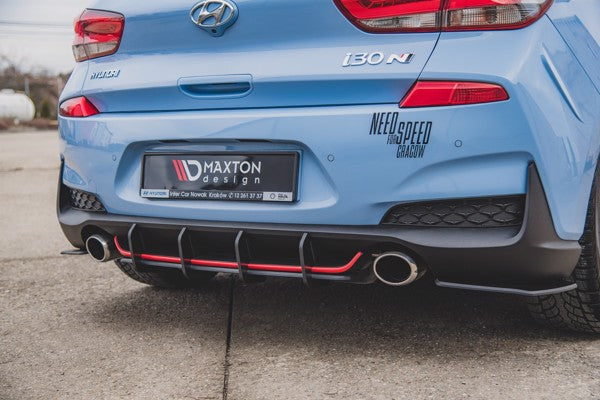 Maxton Racing Durability Rear Diffuser V.1 Hyundai I30 N Mk3 Hatchback - Black