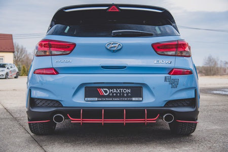 Maxton Racing Durability Rear Diffuser V.1 Hyundai I30 N Mk3 Hatchback - Black