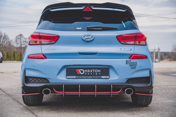 Maxton Racing Durability Rear Diffuser V.1 Hyundai I30 N Mk3 Hatchback - Black
