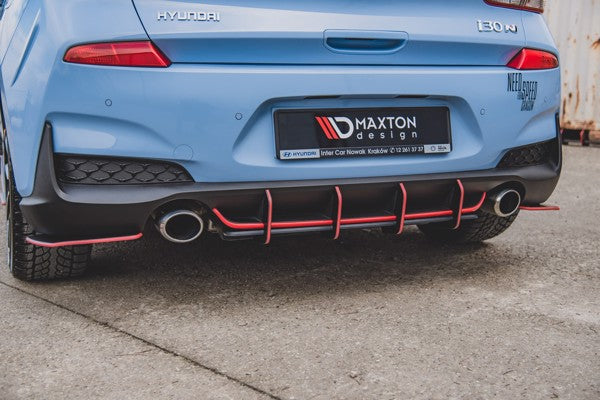 Maxton Racing Durability Rear Diffuser V.1 Hyundai I30 N Mk3 Hatchback - Black