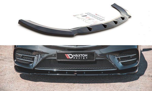 Maxton Front Splitter V.2 Mercedes-Benz V-Class Amg-Line W447 Facelift - Gloss Black