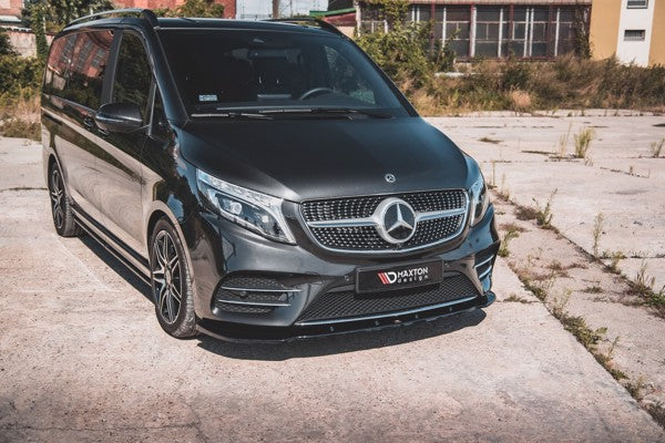 Maxton Front Splitter V.2 Mercedes-Benz V-Class Amg-Line W447 Facelift - Gloss Black