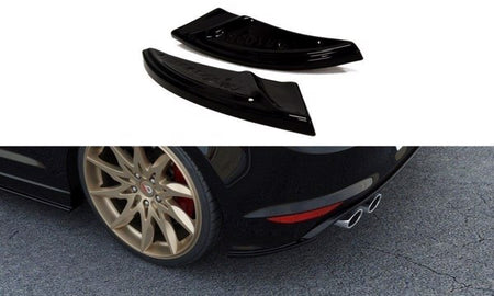 Maxton Rear Side Splitters V.1 VW Golf 7 R / R-Line  - Gloss Black