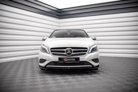 Maxton Front Splitter V.2 Mercedes-Benz A W176 - Gloss Black