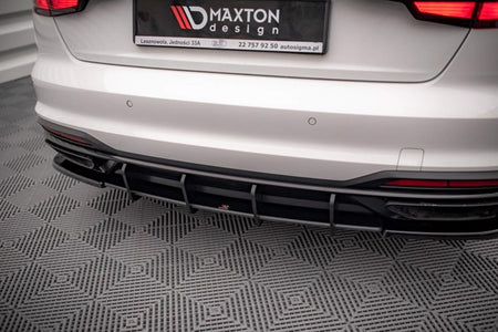 Maxton Street Pro Rear Diffuser Audi A4 B9 Facelift - Black