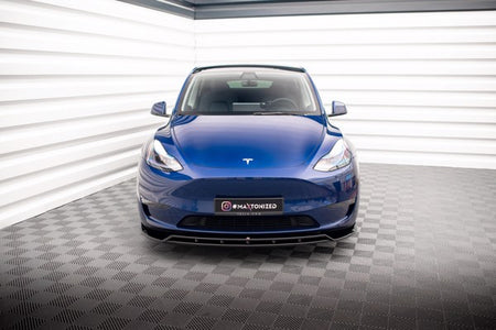 Maxton Front Splitter V.2 Tesla Model Y - Gloss Black
