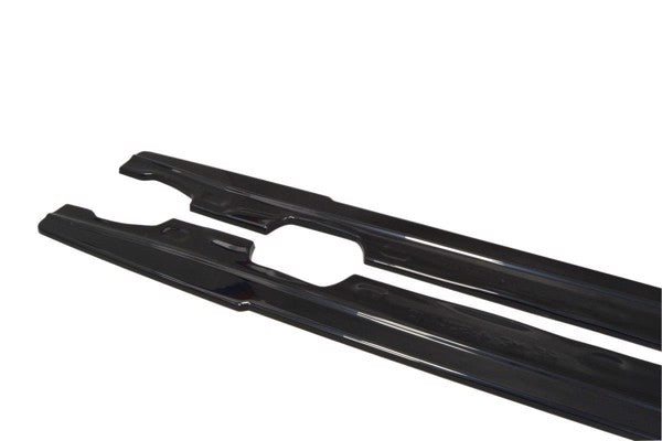Maxton Side Skirts Diffusers Renault Megane Mk4 Hatchback - Gloss Black