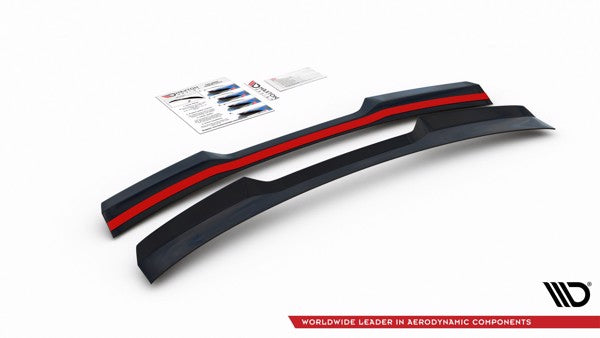 Maxton Spoiler Extension VW Polo Mk6 Gti - Gloss Black