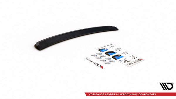 Maxton Central Rear Splitter Audi S4 / A4 S-Line B8 Sedan - Gloss Black