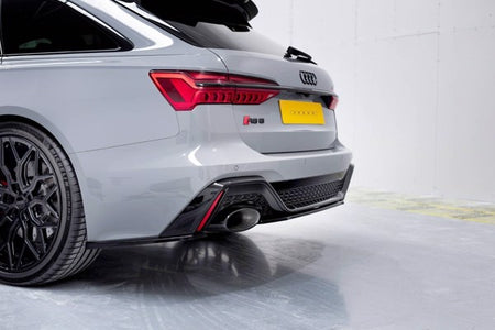 Maxton Rear Side Splitters V.1 Audi RS6 C8 / RS7 C8 - Gloss Black