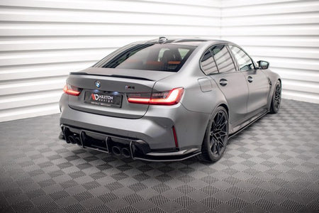 Maxton Street Pro Rear Side Splitters BMW M3 G80 - Black
