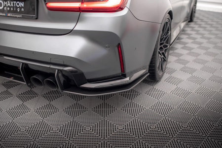 Maxton Street Pro Rear Side Splitters BMW M3 G80 - Black