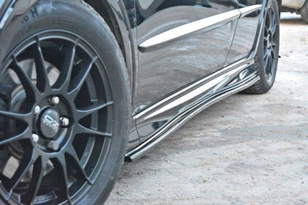 Maxton Side Skirts Diffusers Honda Civic VIii Type S/R - Gloss Black
