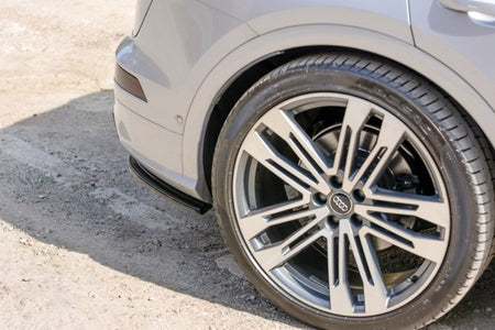 Maxton Rear Side Splitters Audi Sq5/S-Line Mkii  - Gloss Black