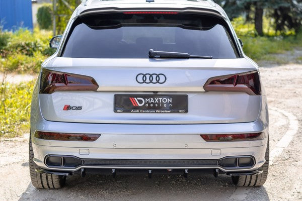 Maxton Rear Side Splitters Audi Sq5/S-Line Mkii  - Gloss Black