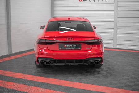 Maxton Central Rear Splitter Audi S7 C8 - Gloss Black