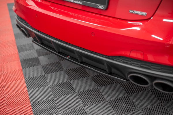 Maxton Central Rear Splitter Audi S7 C8 - Gloss Black