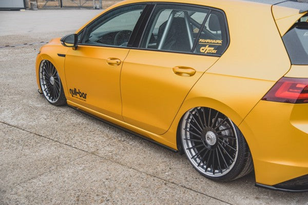 Maxton Side Skirts Diffusers V.1 VW Golf 8 - Gloss Black