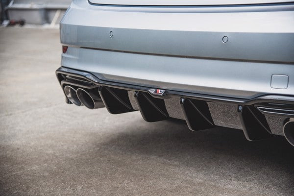 Maxton Rear Valance Audi S3 Sedan 8V Facelift - Gloss Black