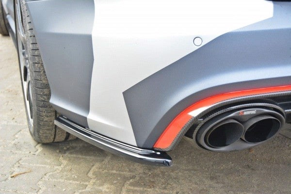 Maxton Rear Side Splitters Audi RS6 C7 / C7 Fl - Gloss Black