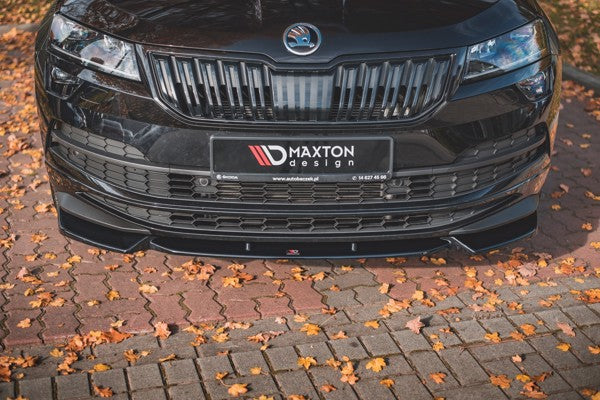 Maxton Front Splitter Skoda Karoq Sportline - Gloss Black