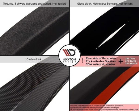 Maxton Spoiler Cap VW Passat Cc R36 Rline - Gloss Black