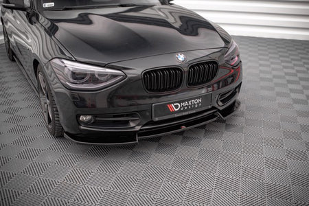 Maxton Front Splitter V.2 BMW 1 F20 - Gloss Black