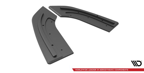 Maxton Street Pro Rear Side Splitters Mazda 3 Mps Mk1 - Black