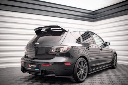 Maxton Street Pro Rear Side Splitters Mazda 3 Mps Mk1 - Black