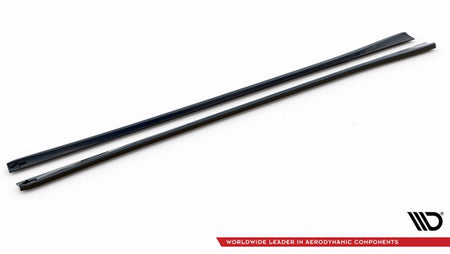 Maxton Side Skirts Diffusers Audi A6 C8 - Gloss Black