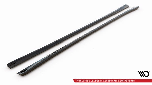 Maxton Side Skirts Diffusers Audi A6 C8 - Gloss Black