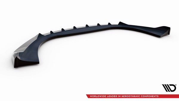 Maxton Front Splitter V.2 Porsche Macan Mk1 - Gloss Black