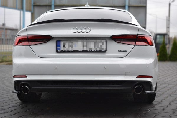 Maxton Rear Side Splitters Audi A5 S-Line F5 Sportback  - Gloss Black