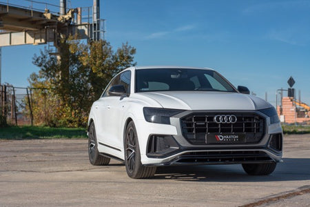 Maxton Side Skirts Diffusers  Audi Q8 S-Line - Gloss Black