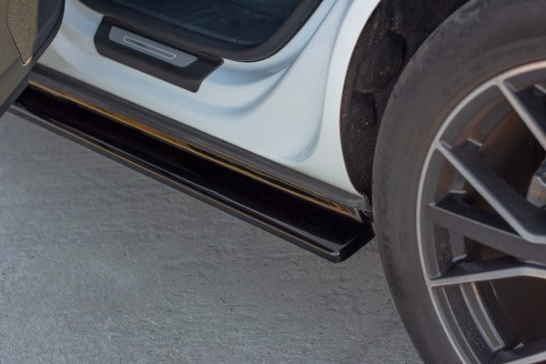 Maxton Side Skirts Diffusers  Audi Q8 S-Line - Gloss Black