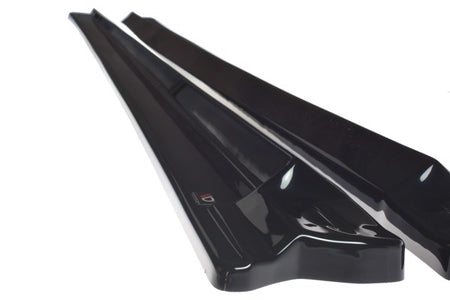 Maxton Side Skirts Diffusers  Audi Q8 S-Line - Gloss Black