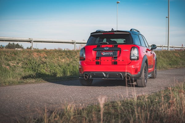Maxton Central Rear Splitter Mini Countryman Mk2 F60 Jcw - Gloss Black