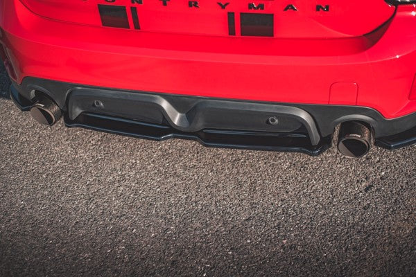 Maxton Central Rear Splitter Mini Countryman Mk2 F60 Jcw - Gloss Black