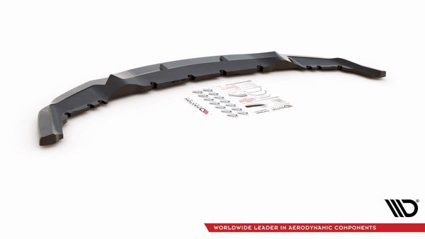 Maxton Front Splitter V.3 BMW M2 F87 - Gloss Black