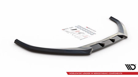 Maxton Front Splitter V.1 Audi A4 B9 - Gloss Black